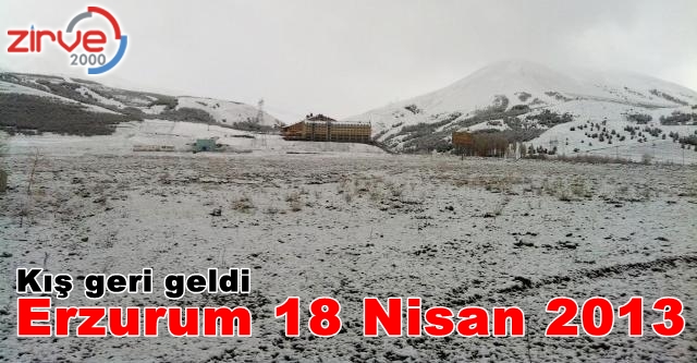 Palandöken kar altında