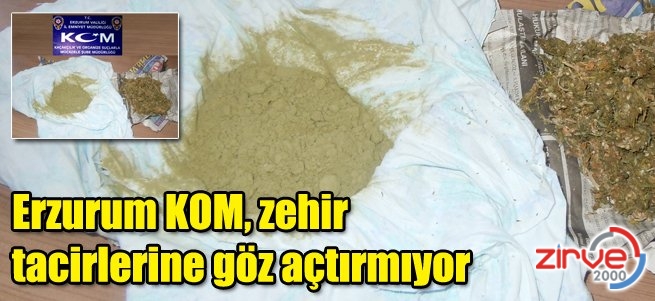 1 kilo 359 gram esrar ele geçirildi