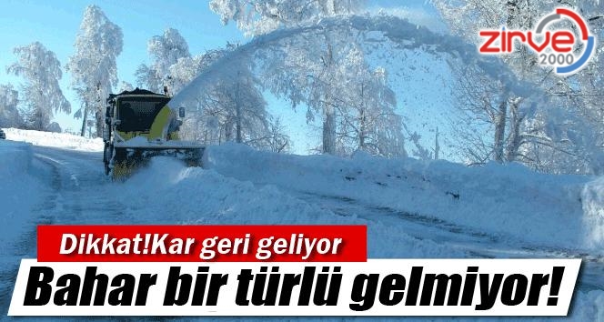 Kar geliyor…