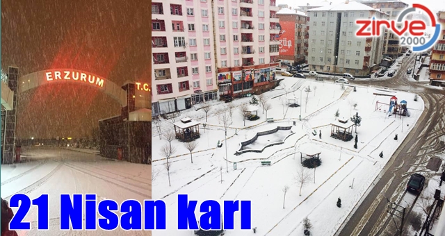 Güne karlı başlangıç…