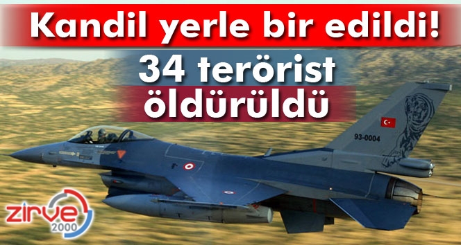 F 16’LAR BOMBA YAĞDIRDI