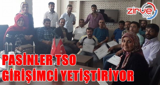 Kursiyerler belgelerini aldı