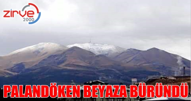 Palandöken’e mevsimin ilk karı yağdı