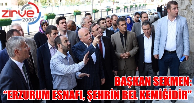 Sekmen, esnafın sorunlarını dinledi