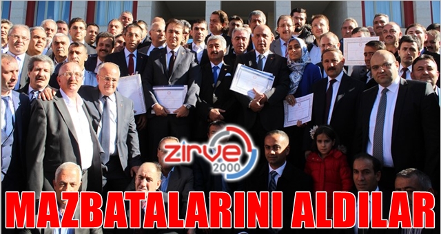 Coşkulu tören…
