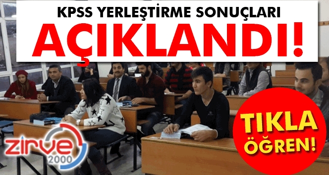 Sonuçlar internet sitesinde