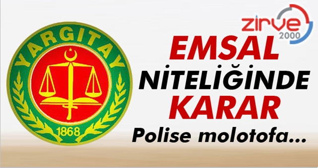Polis panzerine molotof attı