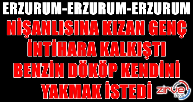 Erzurum’da intihar girişimi