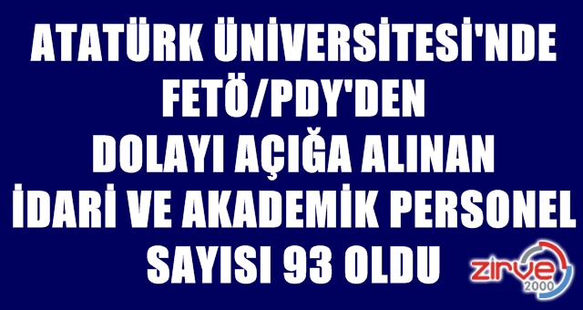 18 personel daha açığa alındı