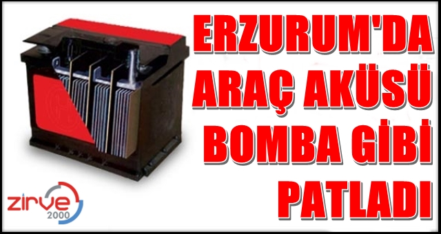 Akü patladı…