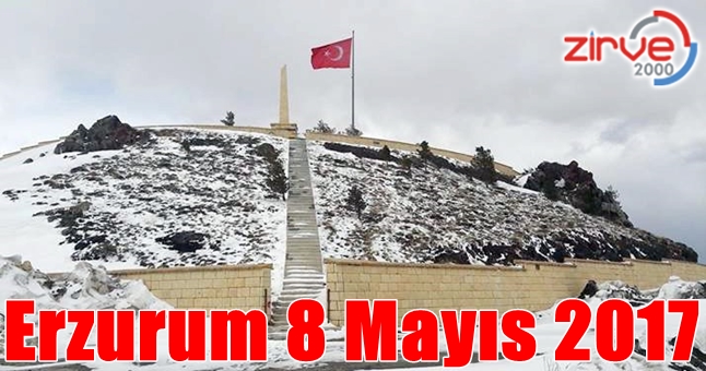 Erzurum’a Mayıs karı