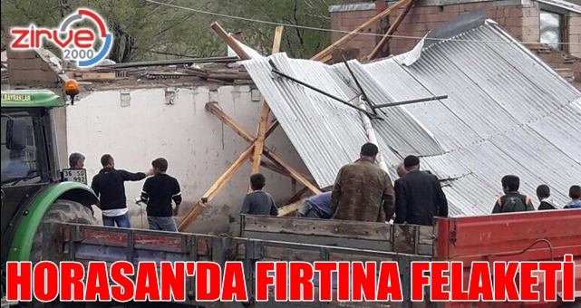 Fırtına çatıları uçurdu