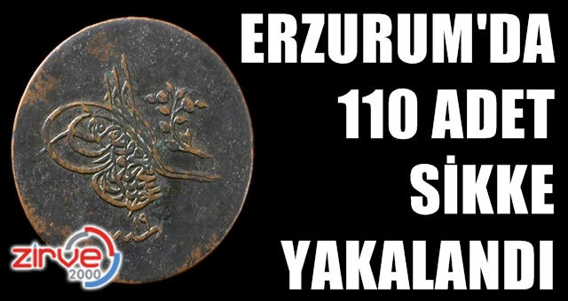 110 adet sikke ele geçirildi
