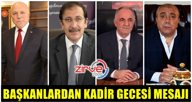 Başkanlardan kandil mesajı