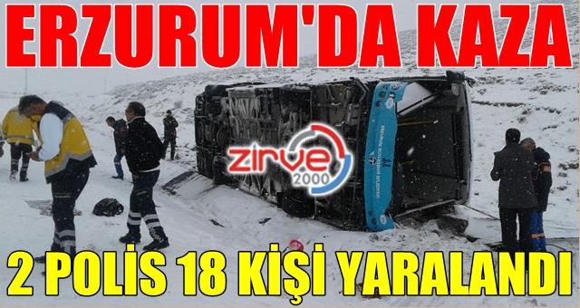 Halk otobüsü yan yattı