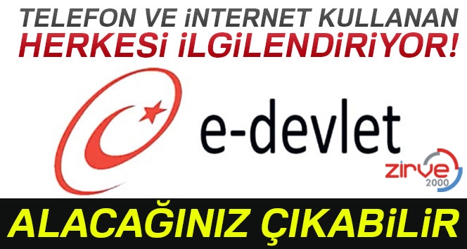 Borçlarınız e-devlette