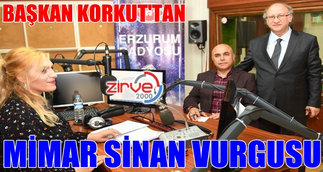 TRT Erzurum Radyosunda konuştu
