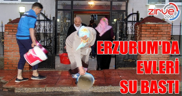 Yağış evleri vurdu