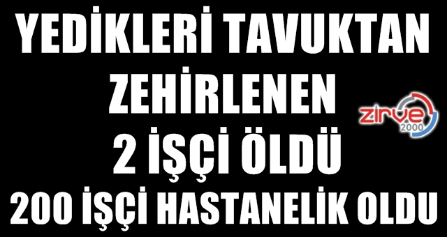 Sahurda zehirlendiler