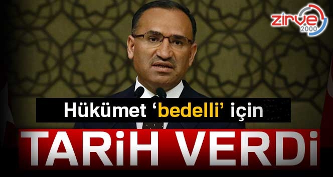 Bozdağ, tarih verdi