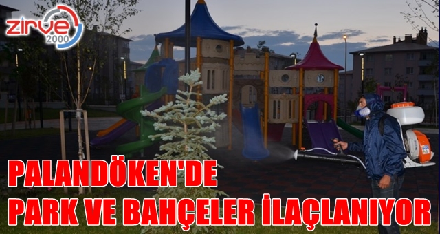 Park ve bahçeler ilaçlanıyor