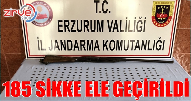 Erzurum’da sikke operasyonu