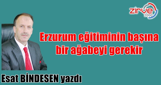 Erzurum eğitiminin başına bir ağabeyi gerekir