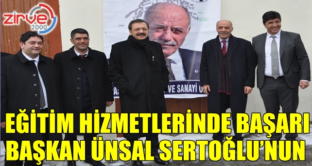 Eğitim hizmetlerinde başarı Başkan Ünsal Sertoğlu’nun