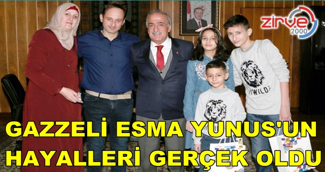 Gazzeli Esma Yunus’un hayalleri gerçek oldu