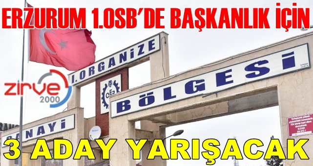 Erzurum 1.OSB’de seçim var