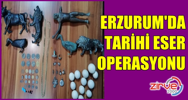 Erzurum’da tarihi eser kaçakçısı yakalandı