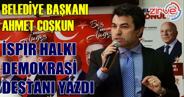 Başkan Coşkun mazbatasını aldı