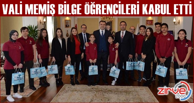 Vali Okay Memiş, Bilge öğrencileri kabul etti