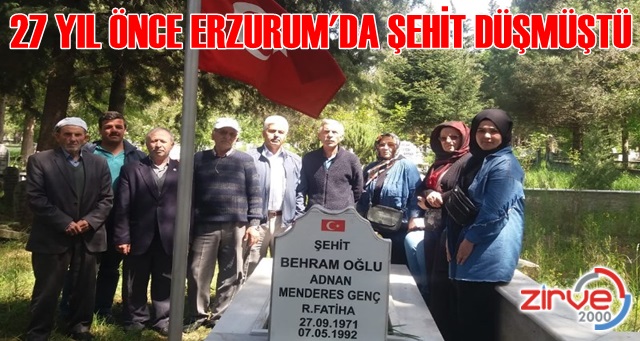 Şehit Adnan Menderes Genç kabri başında dualarla anıldı