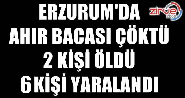 Erzurum’da talihsiz olay