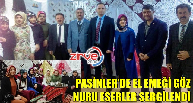 Pasinler’de el emeği göz nuru eserler sergilendi