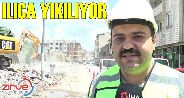 Ilıca yıkılıyor