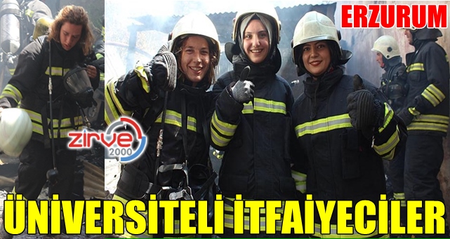 Bunlarda üniversiteli itfaiyeciler