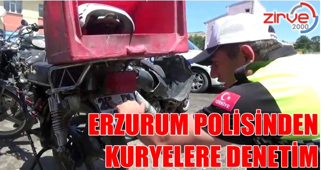 Polis kuryeleri denetledi