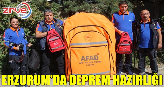 Erzurumlu minikler afet çantası hazırlamayı öğrendi
