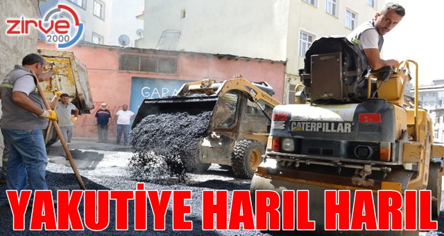 Yakutiye şantiye ekipleri harıl harıl çalışıyor