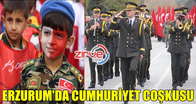 Erzurum’da cumhuriyet coşkusu