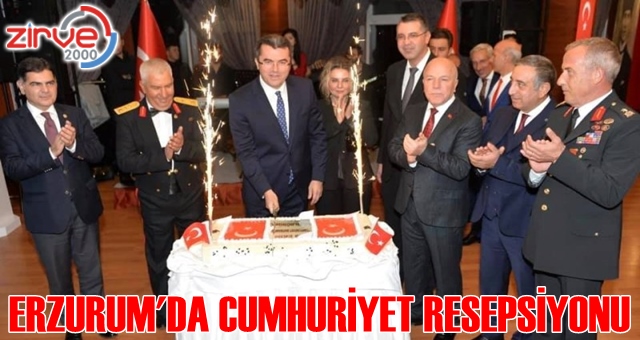 Erzurum’da Cumhuriyet Resepsiyonu