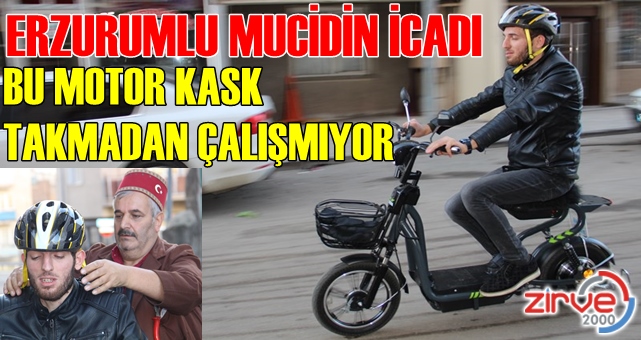 Bu motor kask takılmadan çalışmıyor