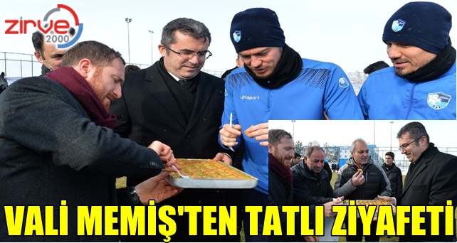 Vali Memiş’ten BB Erzurumspor’a tatlı ziyaret