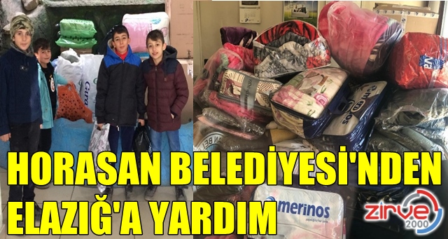 Horasan Belediyesi’nden Elazığ’a yardım eli