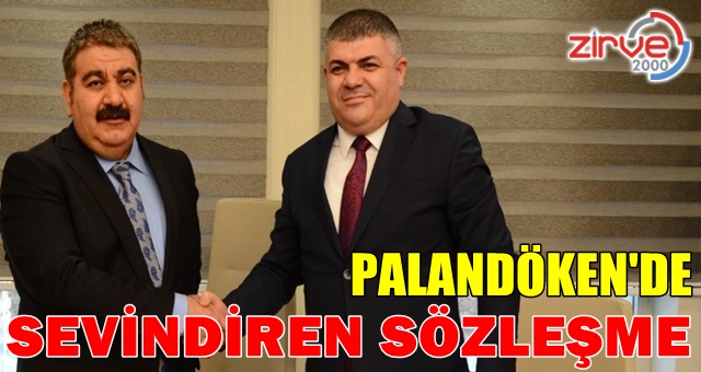 Palandöken Belediyesinde sözleşme sevinci