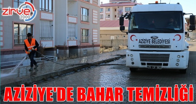 Aziziye’de bahar temizliği devam ediyor