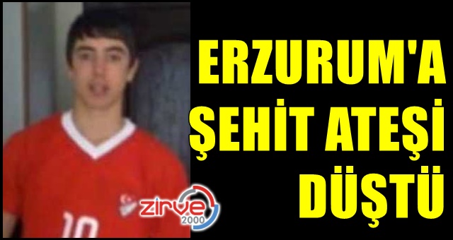 Erzurum’a şehit ateşi düştü