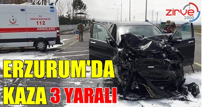 Dumlu kavşağında feci kaza: 3 yaralı